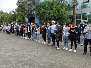  温江口罩厂宣讲